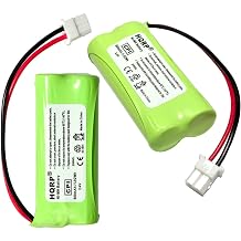 HQRP Phone Battery 2-Pack Compatible with VTech CS6529-2 CS6649 CS6649-2 CS6719 CS6719-2 DS6501 Cordless Telephone