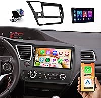 Vista 1 de [2+64 GB] Hikity para Honda Civic 2013-2017 Android estéreo de coche con Apple Carplay Android Auto, pantalla táctil de 9 pulgadas, radio de coche