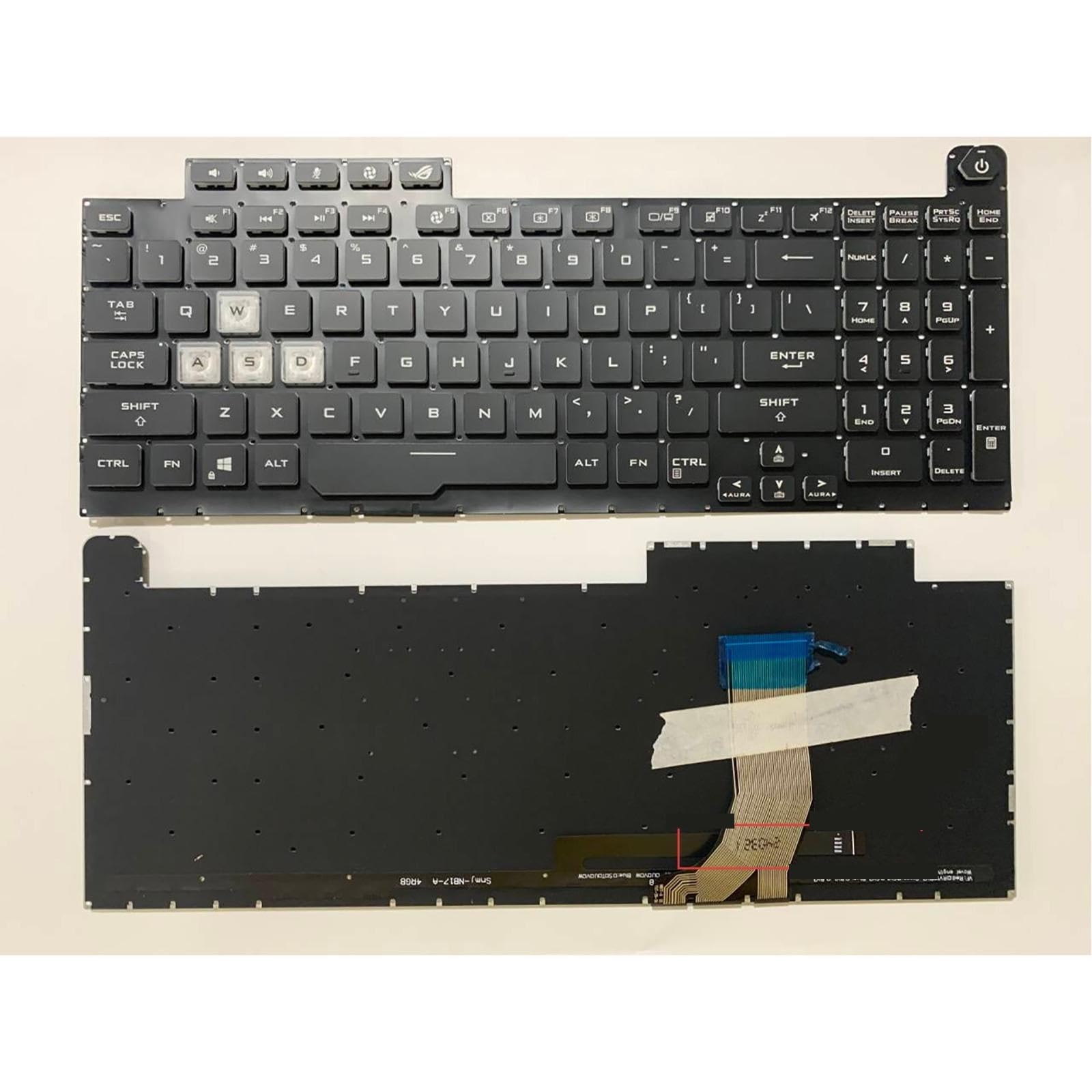 Teclado para portátil ASUS ROG Strix G712 S7D G732 G731/GT/GU/GV/GW G712L G712V G732L G732G G732GU(Colorful Backlight)