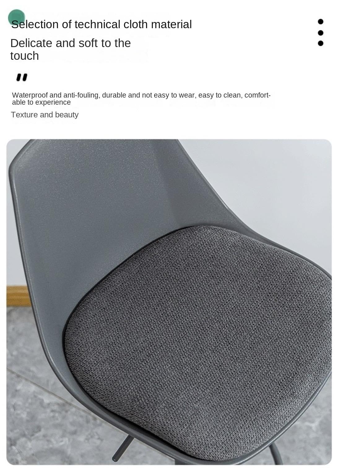Chaise De Bar Tabouret De Bar Nordique, Chaise Longue Moderne for Café, Haute en Fer Forgé Comptoir de Bar(Grey)