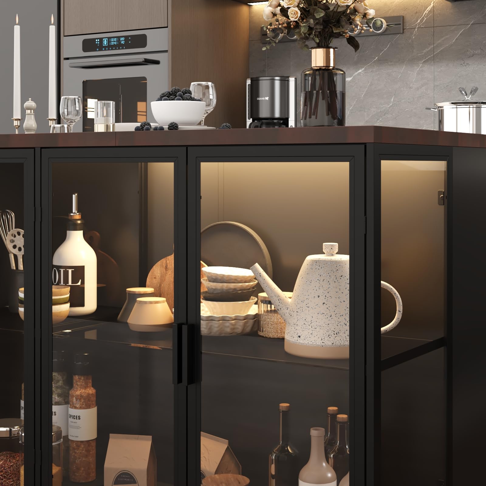 ARIKHA、Kichen-boardEggplant and Lemon Amazon.com: FUFU&GAGA Large Stationary Kitchen Island with