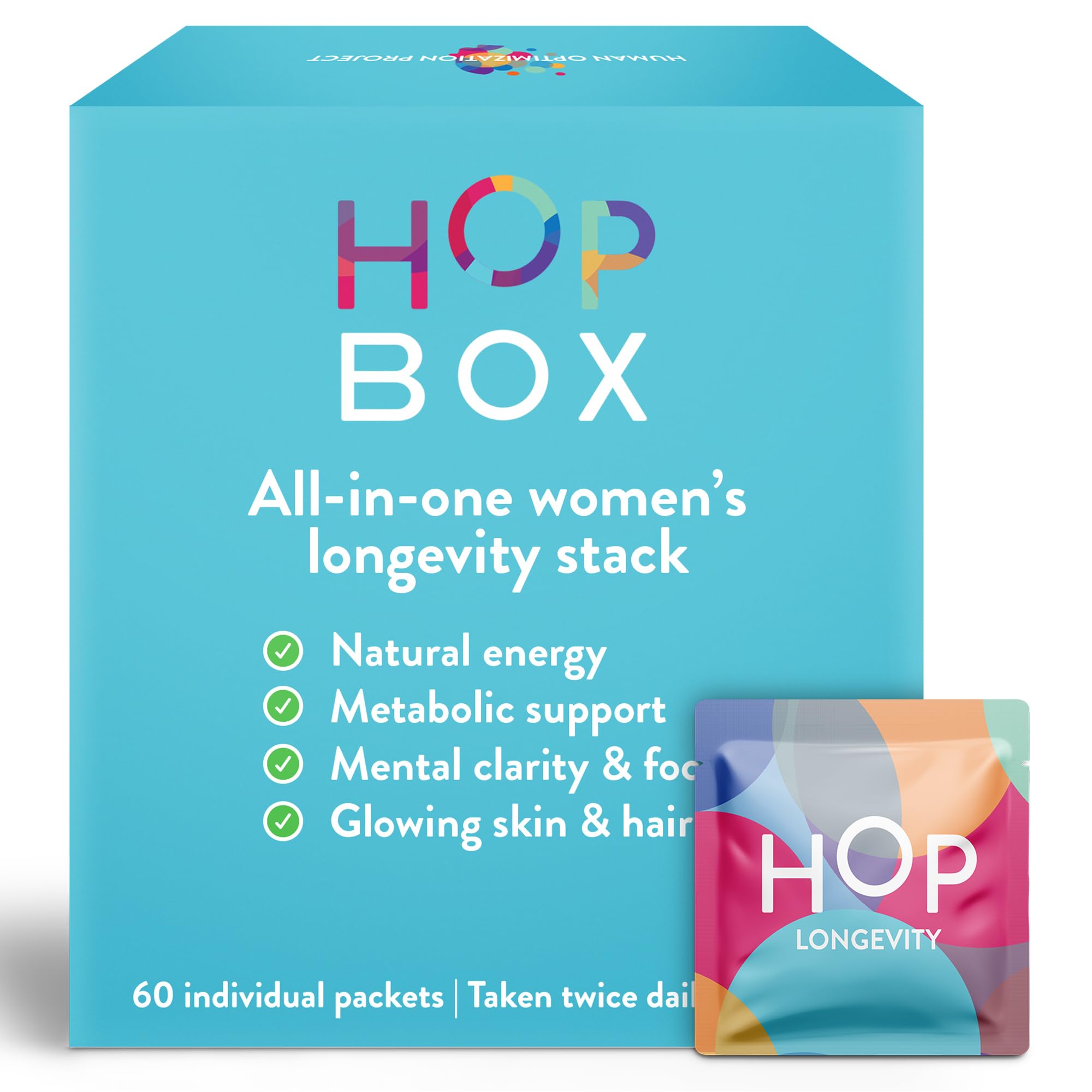 HOP Box Longevity - Anti-Aging Supplement for Women - 30-Day Supply