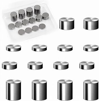 3.25 OZ Cylindrical Tungsten Weight for Derby Pine Race Wood Car, 14 Pieces Multiple Size Incremental Weight to Optimize Your Car Speed