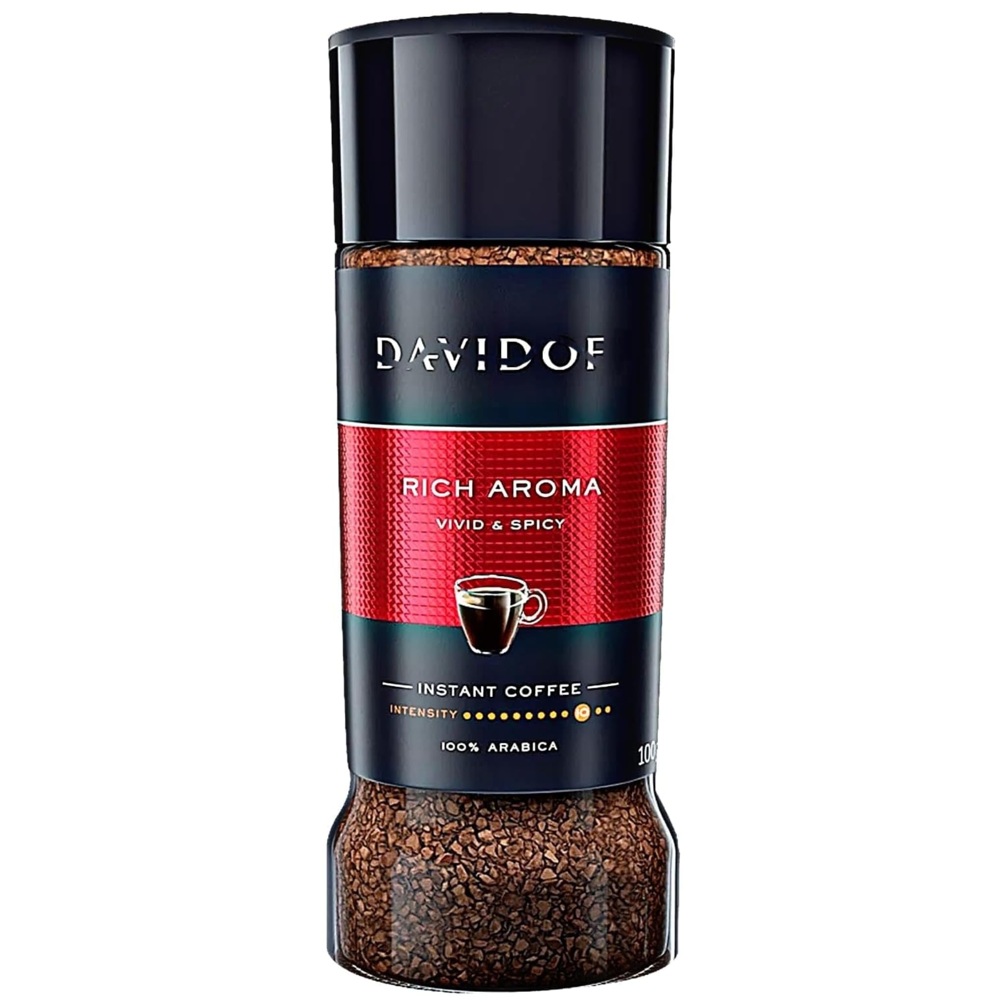 Daviddoff Rich Aroma Premium Instant Coffee Deep Flavor Smooth Strong Taste 100% Arabica Granules 100g Jar (Imported)-image-15