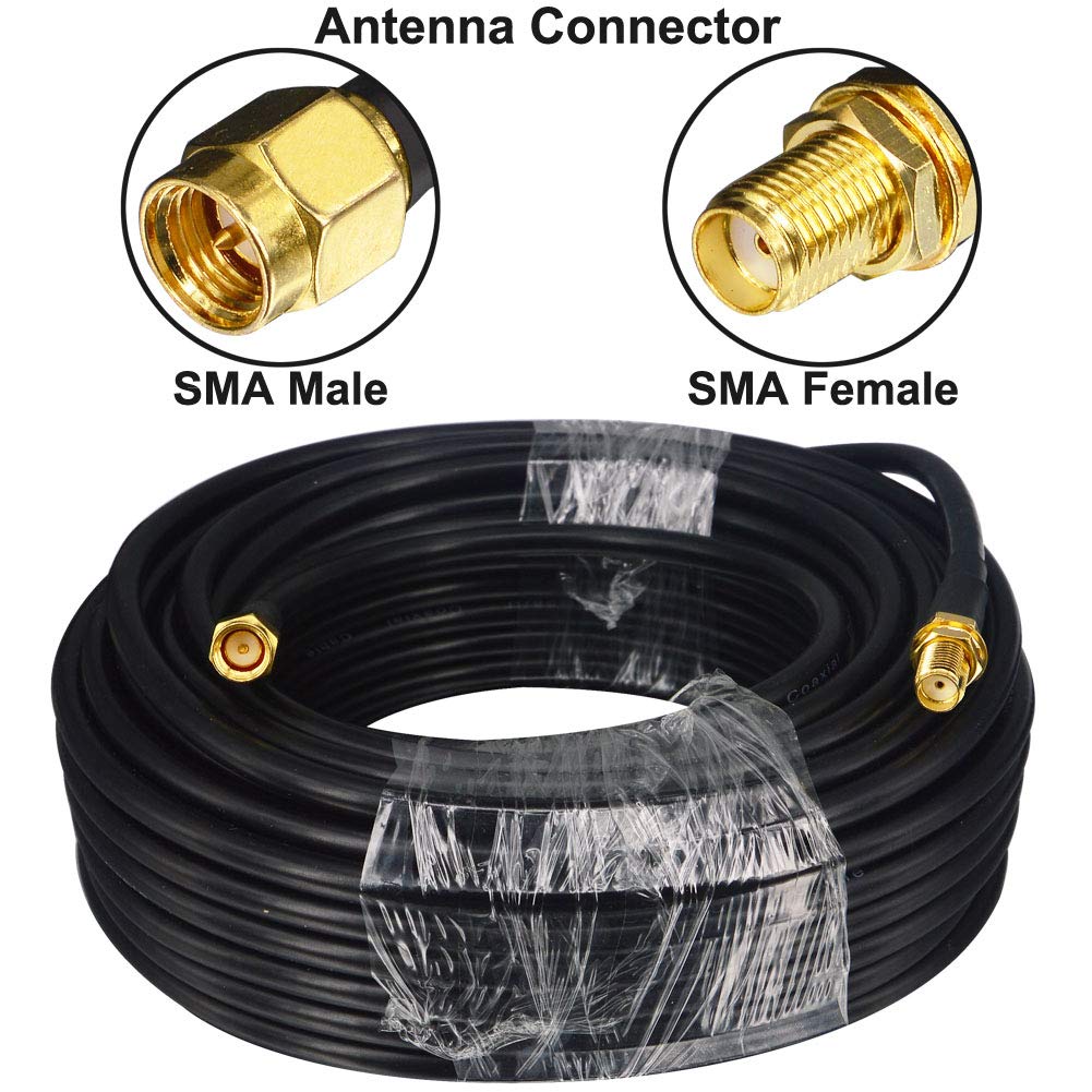 Câble d'extension SMA Mâle à Femelle 15M RG58/U pour Modem 4G/LTE
