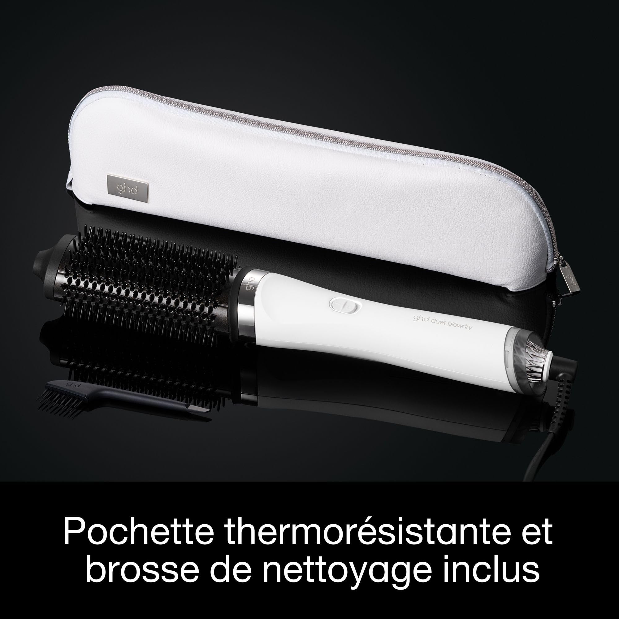 ghd - Brosse soufflante ghd Duet Blowdry - Brosse 2-en-1 - Sèche et coiffe sans dommage - 3x plus de volume sans frisottis - Brushing facile à la maison - Utilisation sur cheveux mouillés