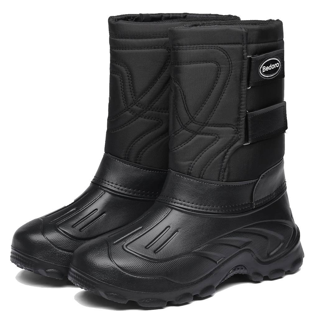 Men's Winter Snow Boots Outdoor Fashion Warm for Cold Weather with Comfortable Waterproof Shoes