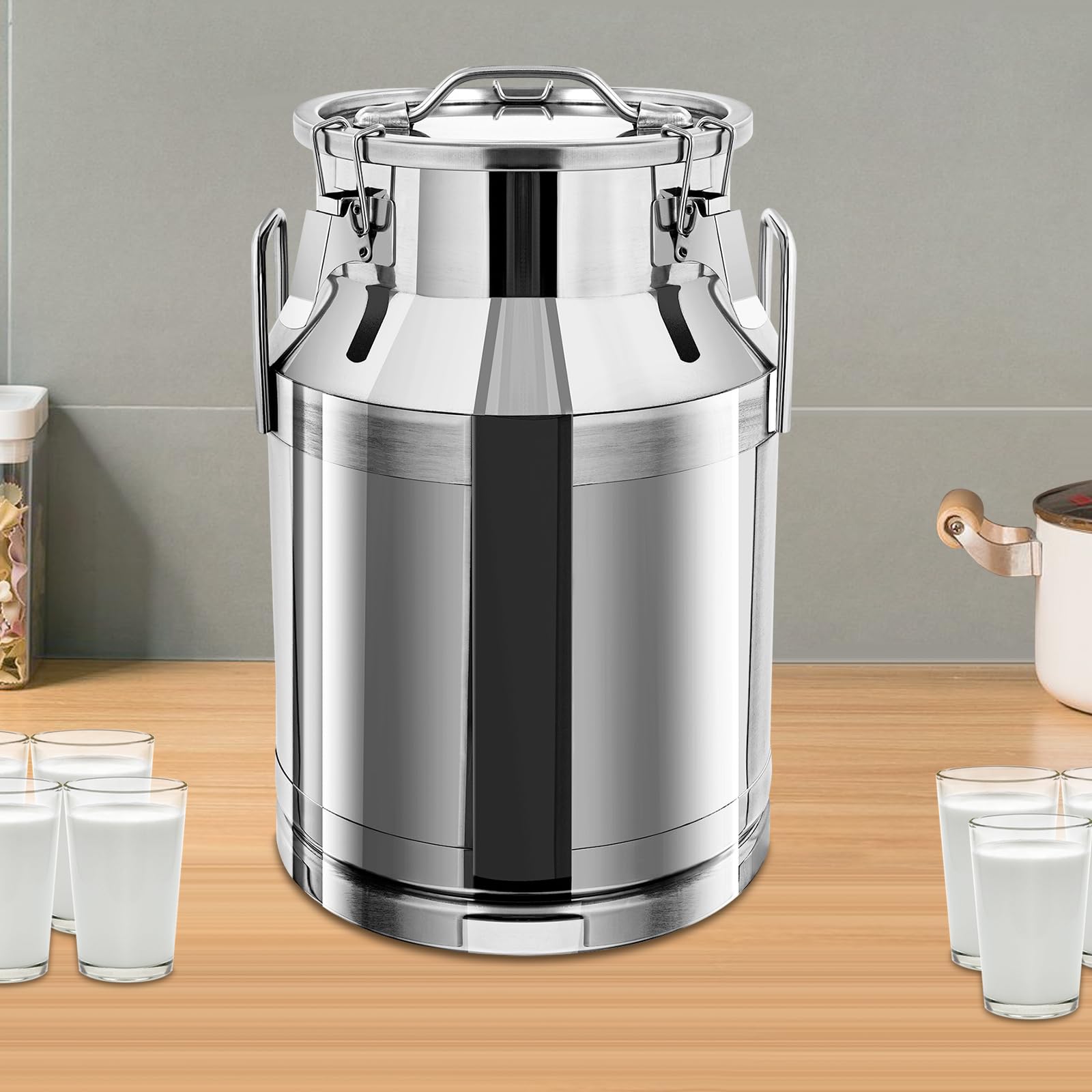 Amazon.com: YUMIONB Stainless Steel Milk Can, 30L/8gal Milk Bucket