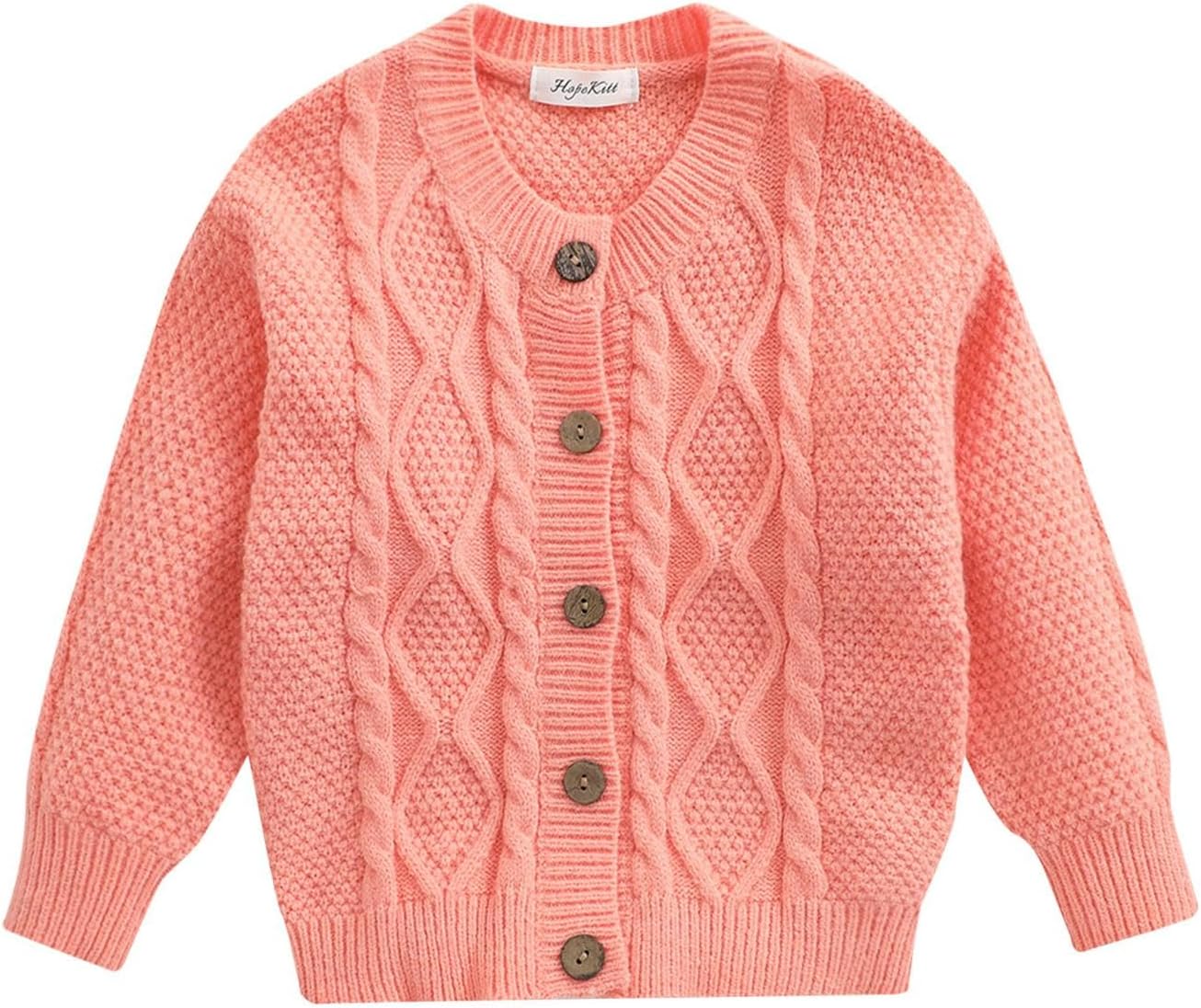 HopeKitt Toddler Baby Sweater Chunky Cardigan Cable-Knit Fall Winter Coat Long Sleeve Cardigan for Baby Girl HopeKitt Toddler Baby Sweater Chunky Cardigan Cable-Knit Fall Winter Coat Long Sleeve Cardigan for Baby Girl