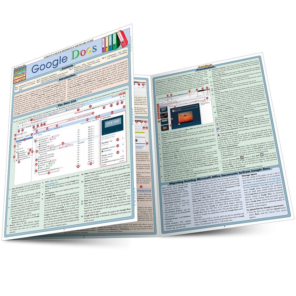 Google Docs: a QuickStudy Laminated Reference Guide