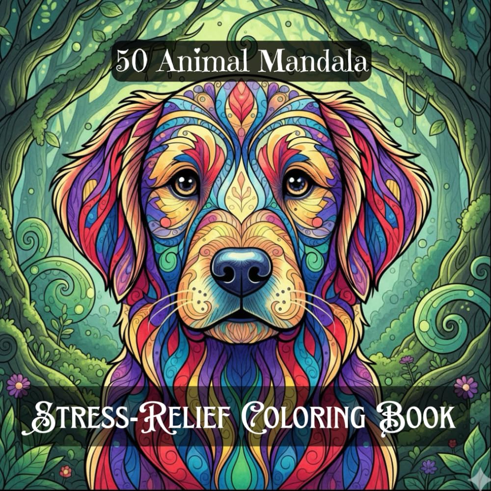Stress Relief Adult Coloring Book: Animal Mandala (The Mandala Chronicles)