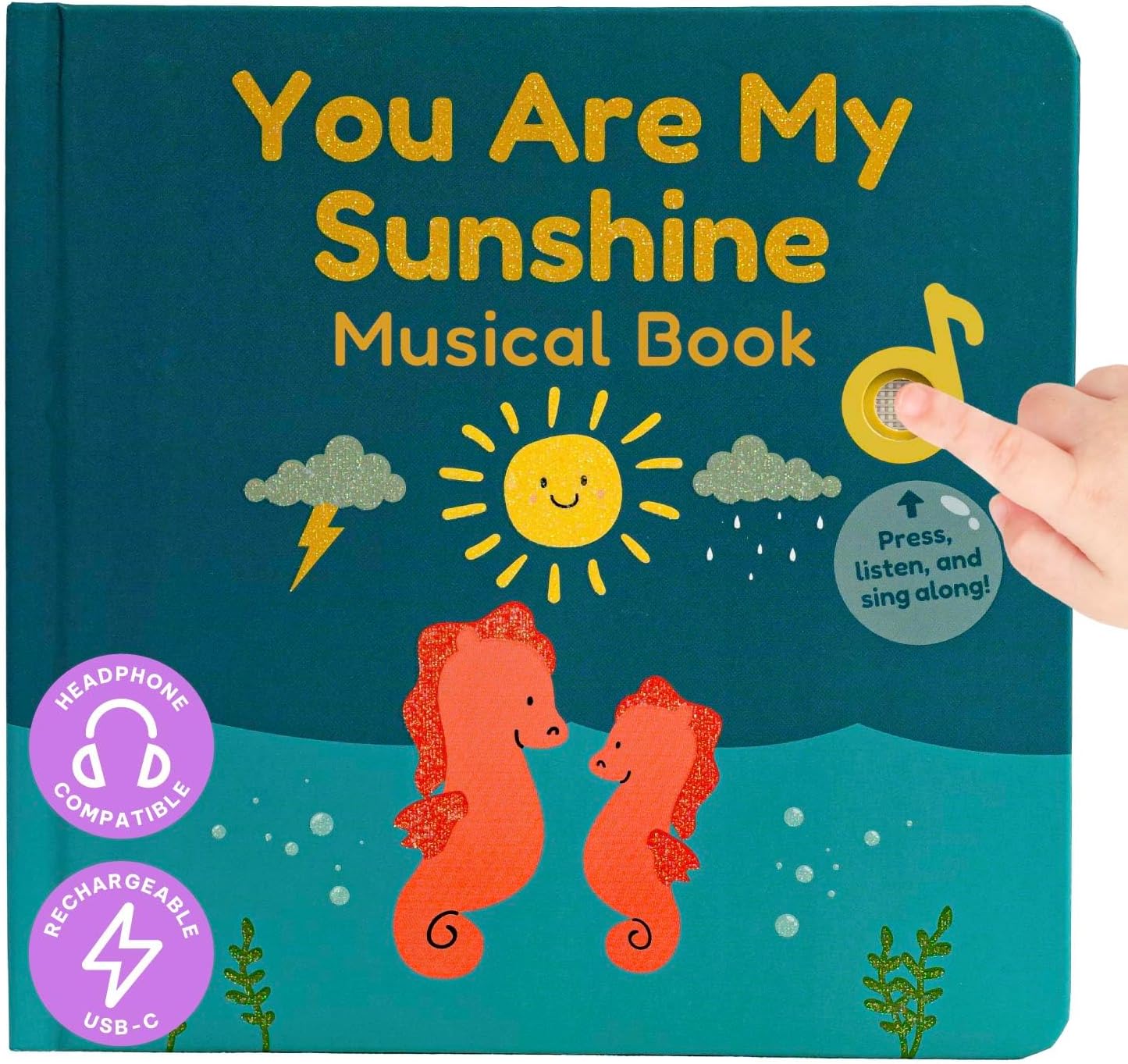Cali's Books You are My Sunshine Music Book for Toddlers 1-3 Years Old