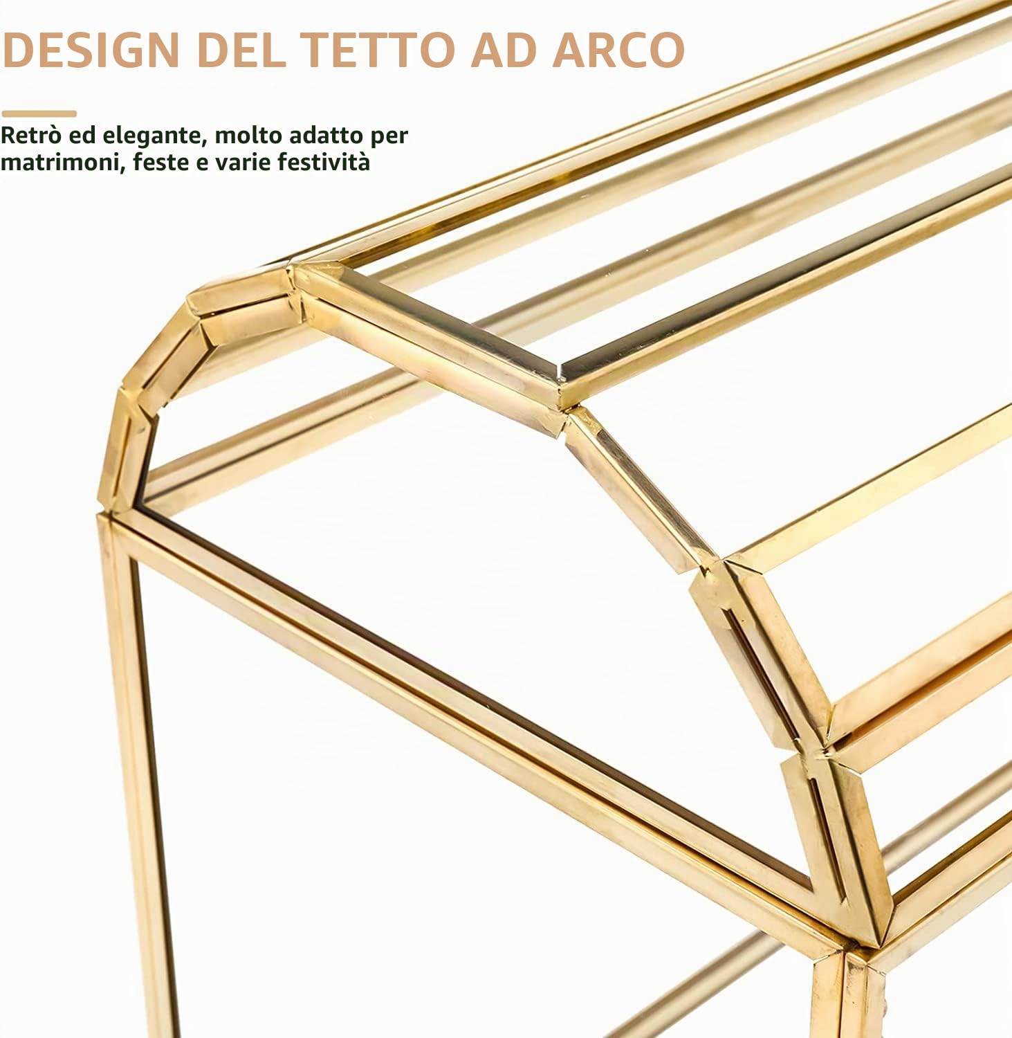Homtone Scatola in vetro grande da 31 cm, con fessura e serratura, terrario geometrico, in vetro, vintage, per ricevimenti di nozze, centrotavola