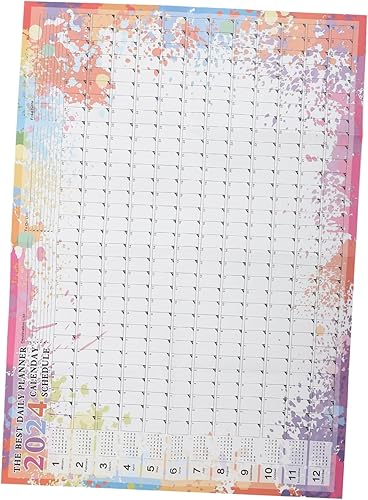 Amosfun 1 Set agenda calendar calendar adornment office Schedules paper Multifunction Paper English calendar decorate schedule desk calendar Korean