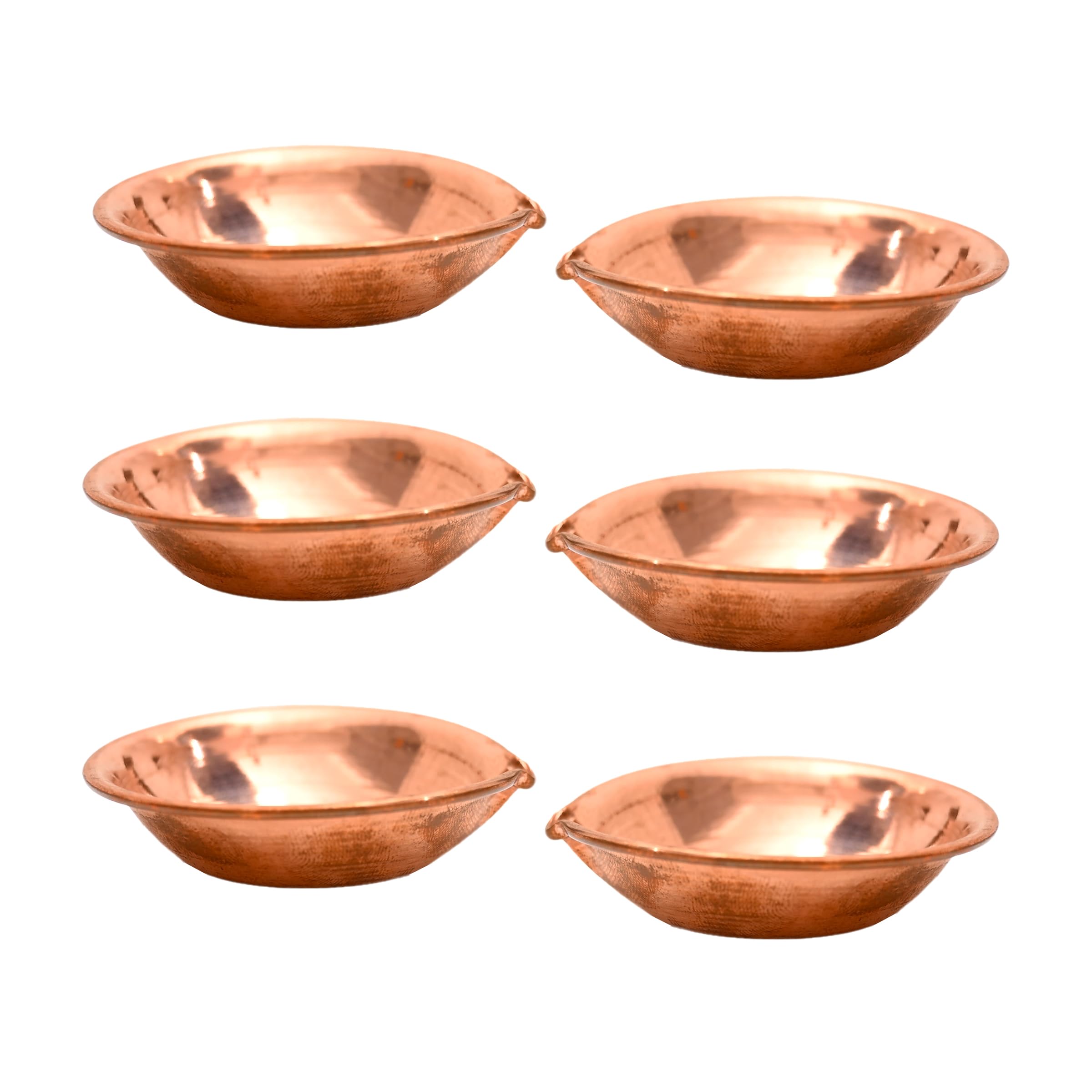Traditional Diya Deep Indian Festival Décor Decoration for Pooja Temple Mandir Home Karthik Deepam Decorative Lighting Accessories and Gifting (Copper Diya) - Image 4