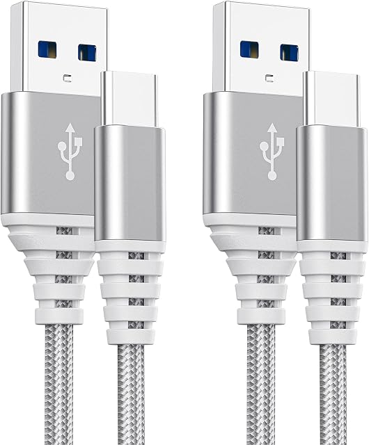 USB Type C Fast Charging Cable 2M 3M,Charger Cable for Samsung Galaxy A52 A72 A52S A32 A42 5G A12 A22 M12 M32 A53 A13 A43 A51 A71 A31 A41 A21S,Nokia 5.4 XR20 3.4 G10 G20,3A Charge Lead Cord,Extra Long
