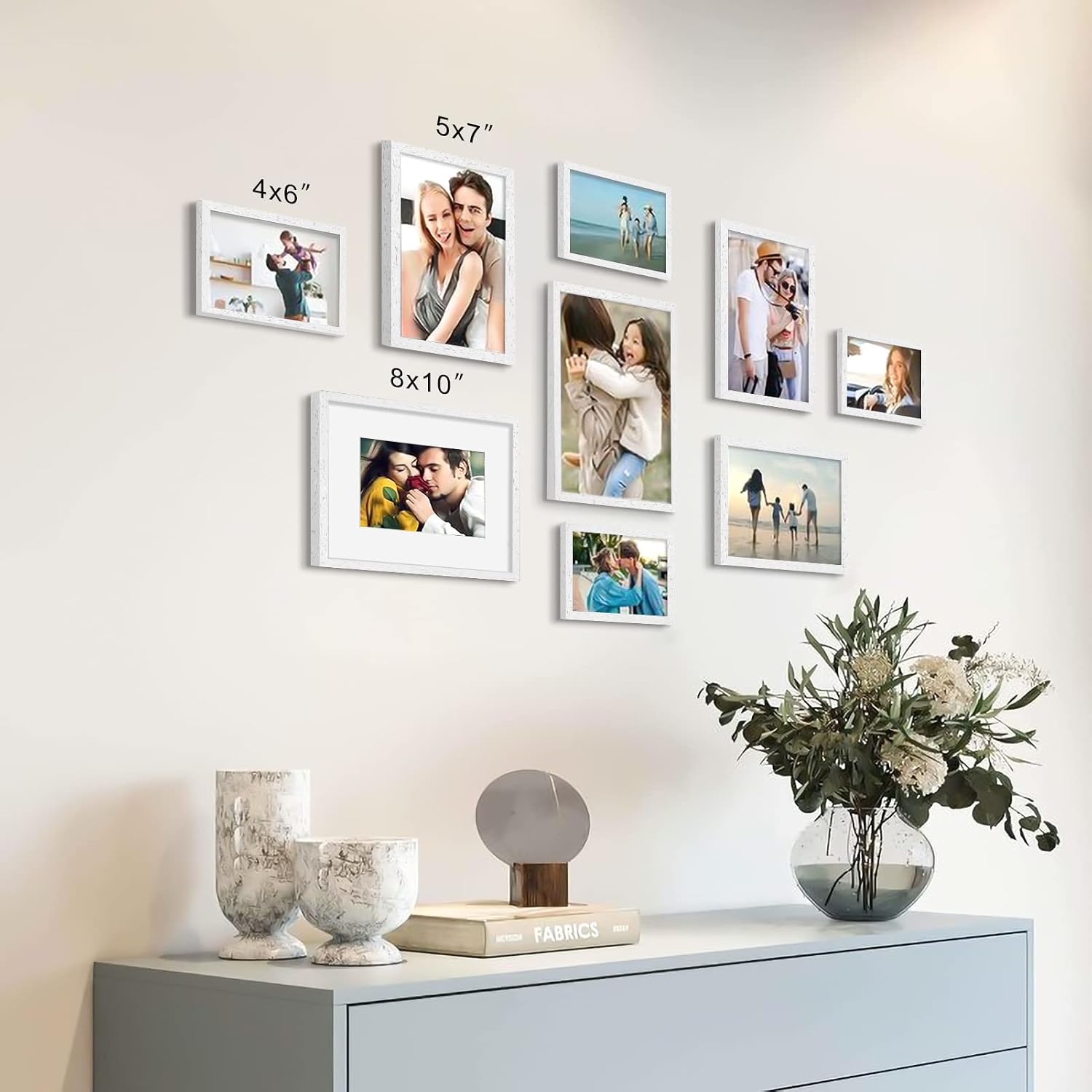 Small Photo Frame Set Buy ATOBART 4x6 White Wood Photo Frame,6 Pack Picture Frames Plexi ...