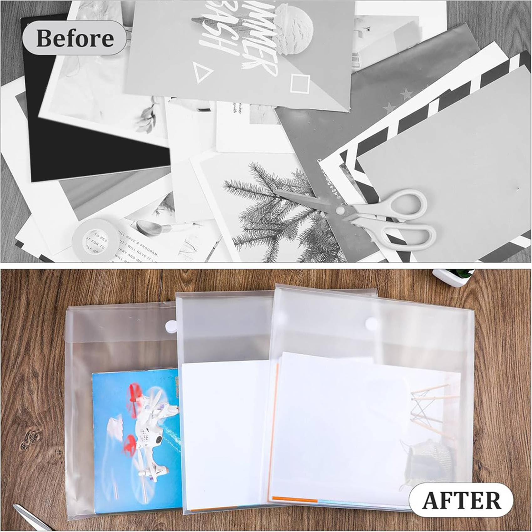 48 Przechowywanie Papieru do Scrapbookingu 12x12 Organizer do Przechowywania Papieru do Scrapbookingu, Zdjęć, Arkuszy Winylowych i Plików