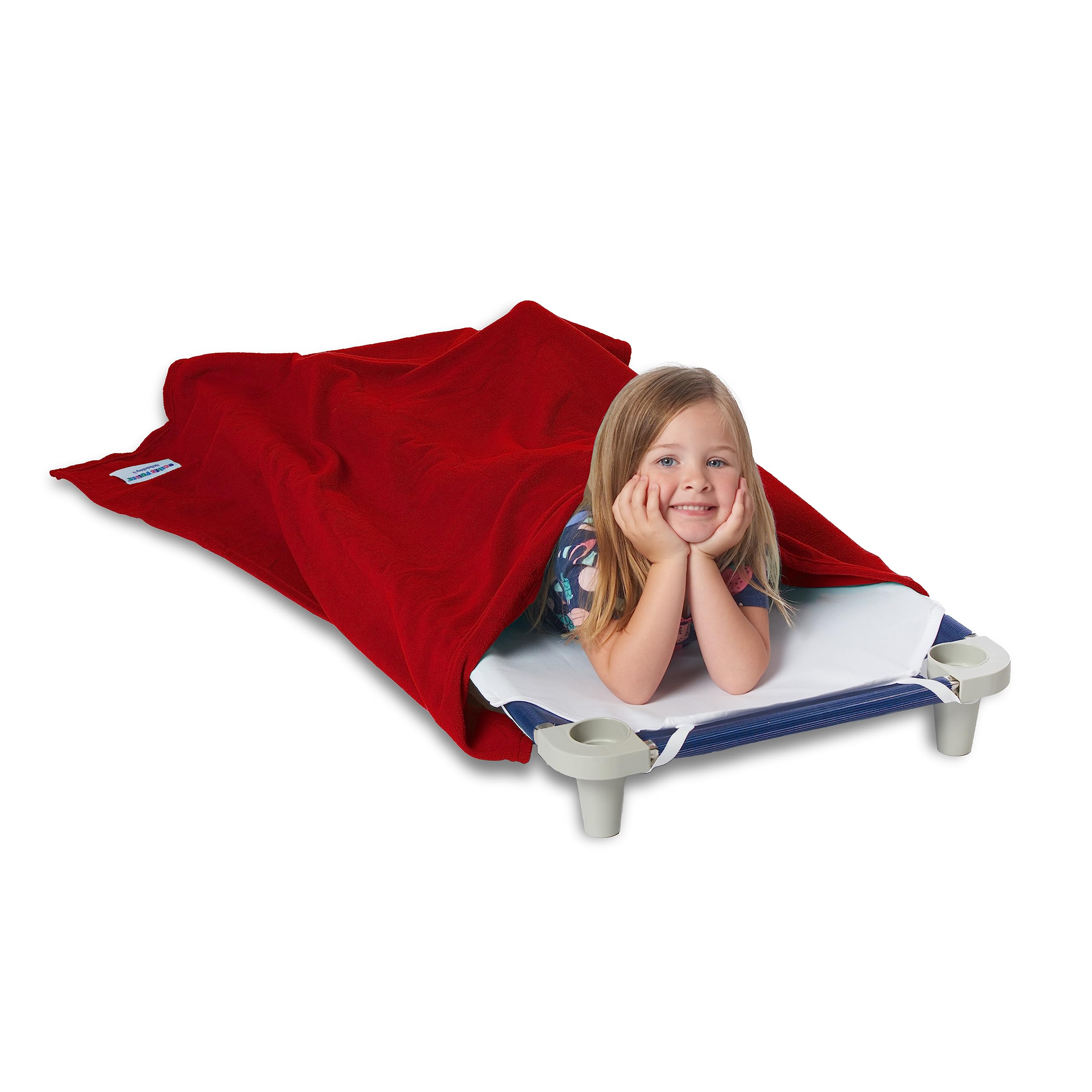 ROLLEE POLLEE Northwest Red Fleece Sleeping Blanket for Kids