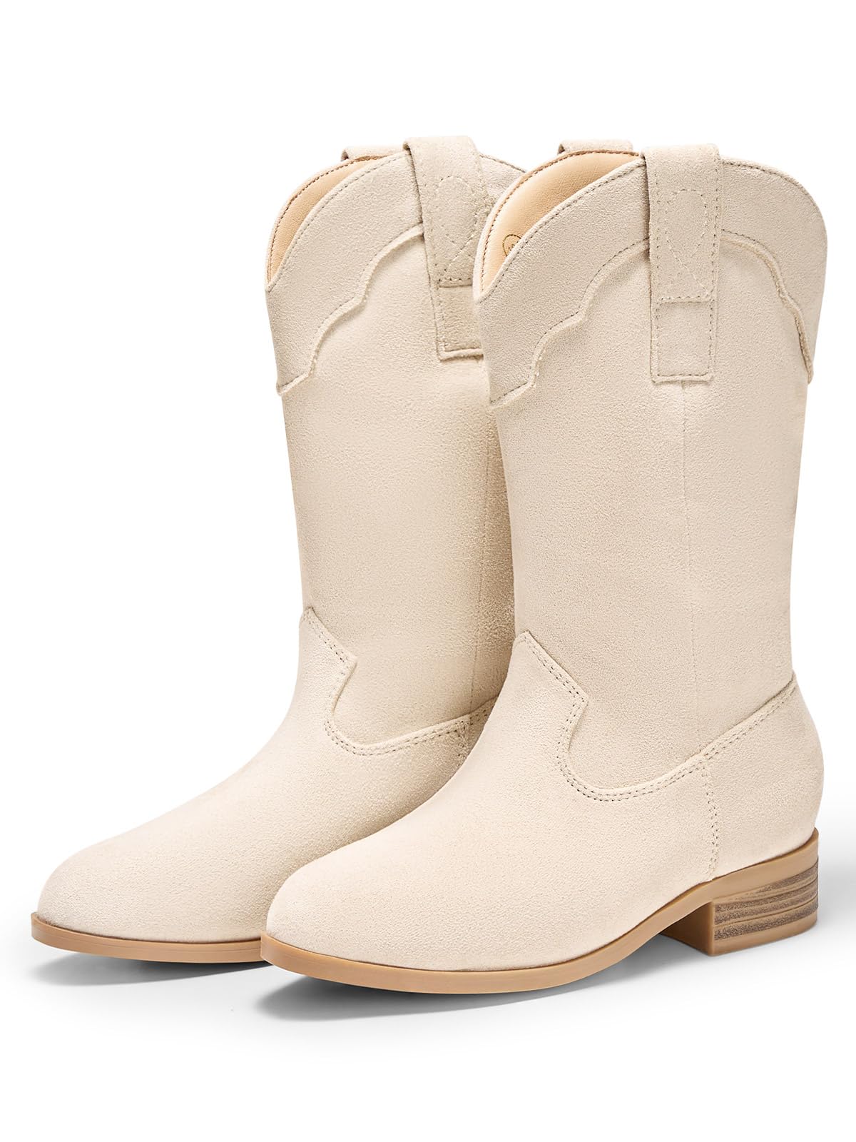 Coutgo Kids Cowboy Cowgirl Boots for Boys Girls Western Boot for Kids Mid Calf Riding Shoes Little Kid/Big Kid