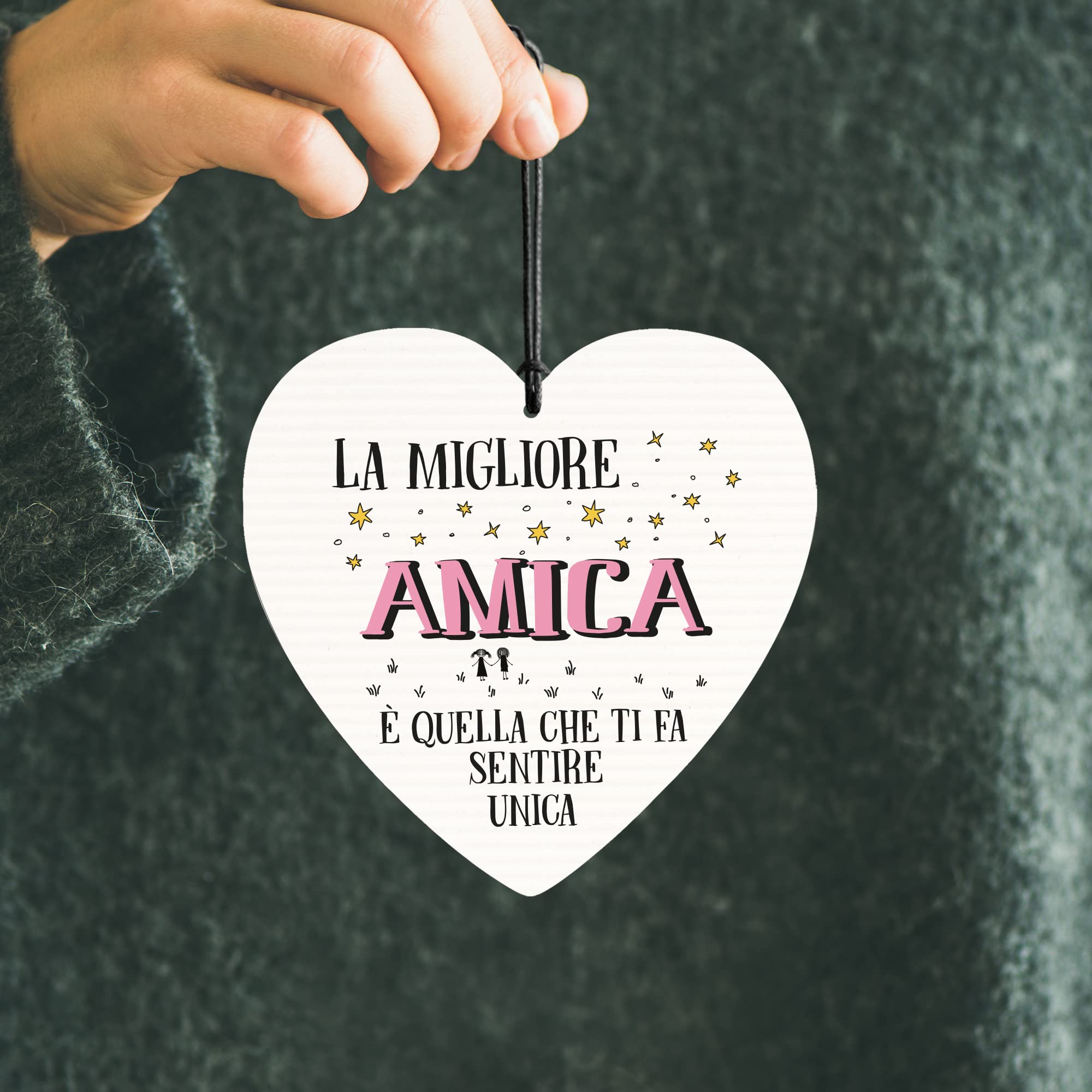 Targa Motivazionale In Legno – She Believed She Could So She Did – Regalo Ispirante Per Donne, Amiche, Colleghi