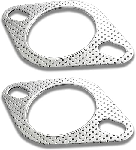 2 Pcs Car Exhaust Gasket,Reinforced High Temperature Gasket Exhaust Flange
