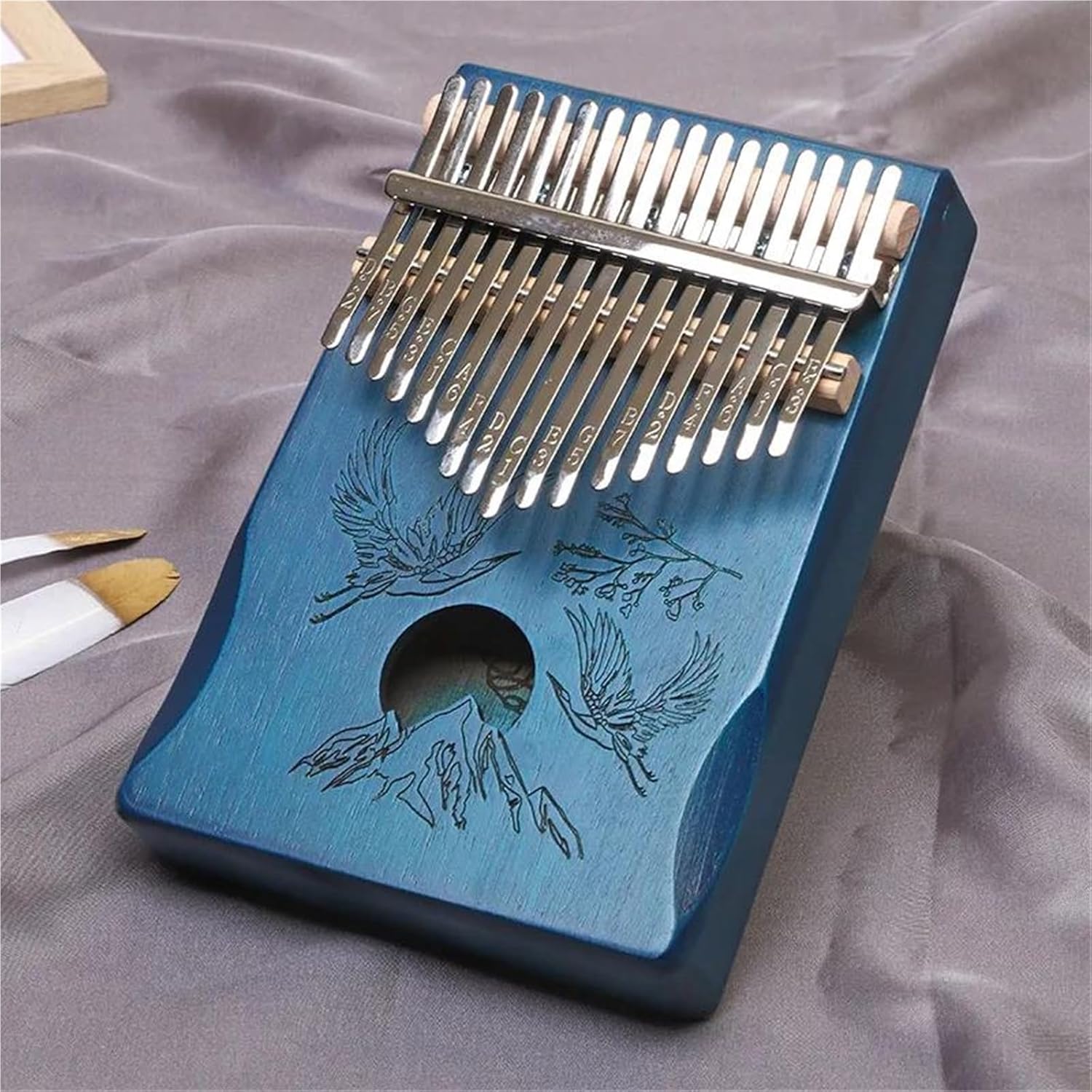 Beginners Kalimba 17 Key Thumb Kalimba Professionally Tuned Portable Beginner Instrument
