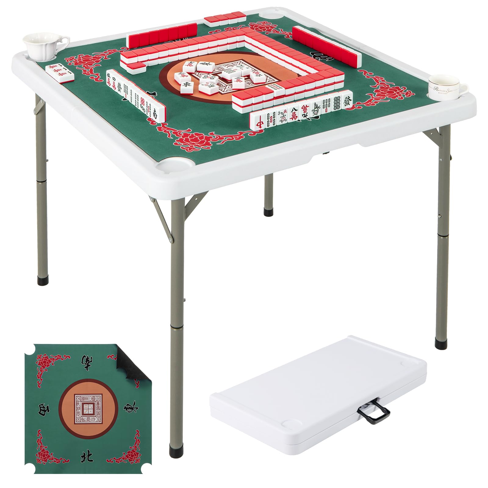 Mini Mahjong Sets, Jeu De Société Traditionnel Chinois Avec Grand Sac De Rangement, Jeu De Table Mini Mahjong Sets, Jeu De Société Traditionnel Chinois Avec Grand Sac De Rangement, Jeu De Table