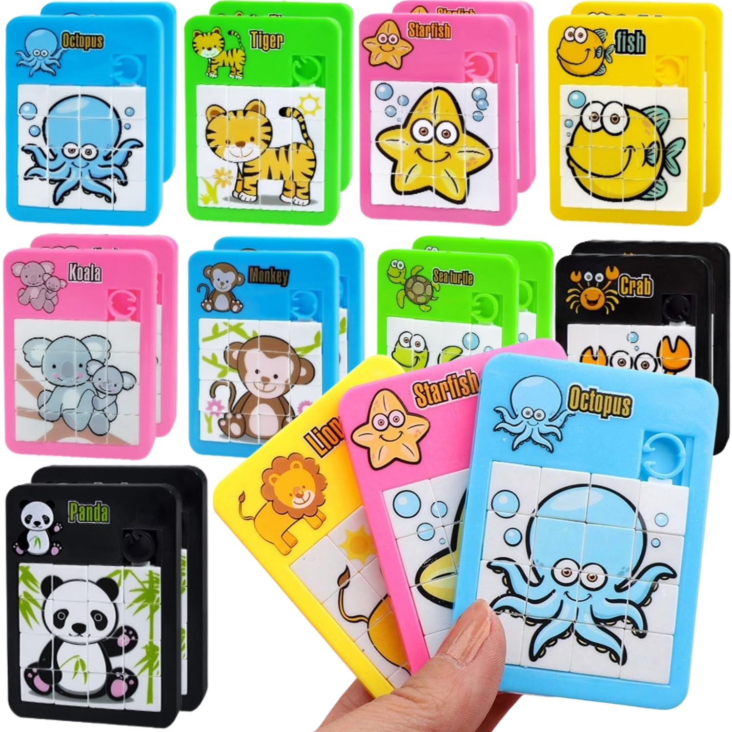 Mini Puzzle Bambini Set 20 PCS Regalini Fine Festa Invitati Alunni Compleanno Imballaggio Individuale