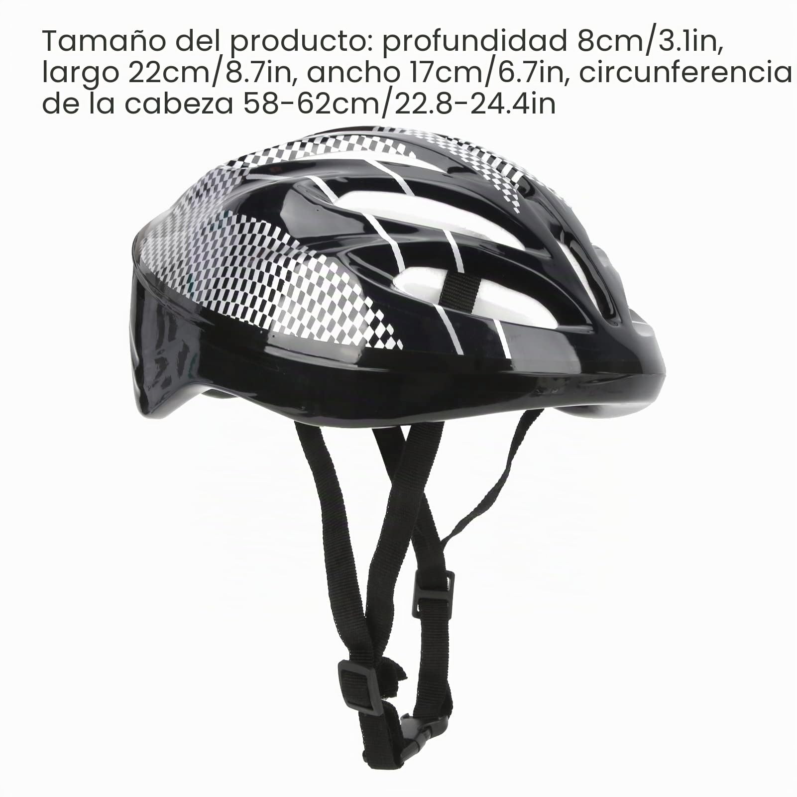 Topyond Juego De Equipo De Protección para Patinaje sobre Ruedas para Adultos, Rodilleras, Coderas, Casco, Muñequeras para Monopatín, Patinaje En Línea, Hockey, 7 Uds.