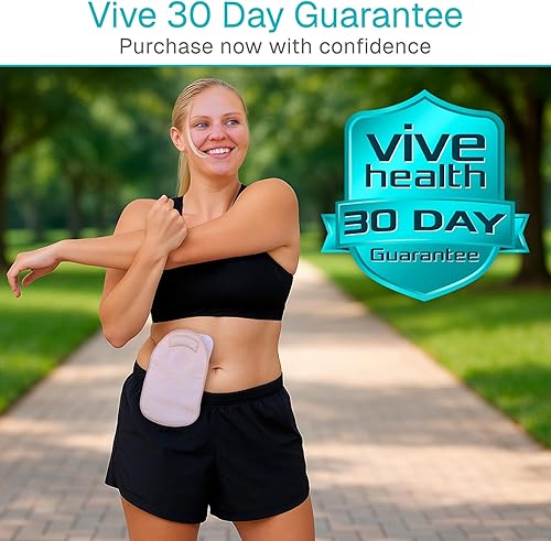 Miniatura 9 de Vive 10 piezas de barrera para la piel para ostomía Oblea adhesiva cortada para bolsa drenable de dos piezas Suministros de ostomía de grado