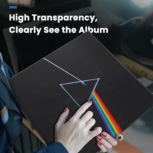 Miniatura 12 de Cubiertas de álbum de vinilo: fundas protectoras de disco de vinilo LP de 12 pulgadas Fundas exteriores de registro de 3 mil de grosor