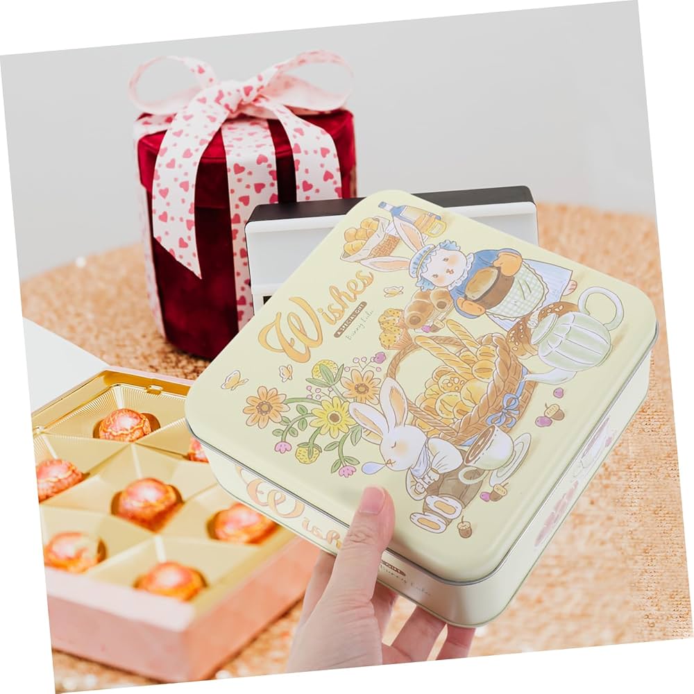 Amazon｜CATIEBYE 箱 クッキーボックス 装飾クッキーケース 缶