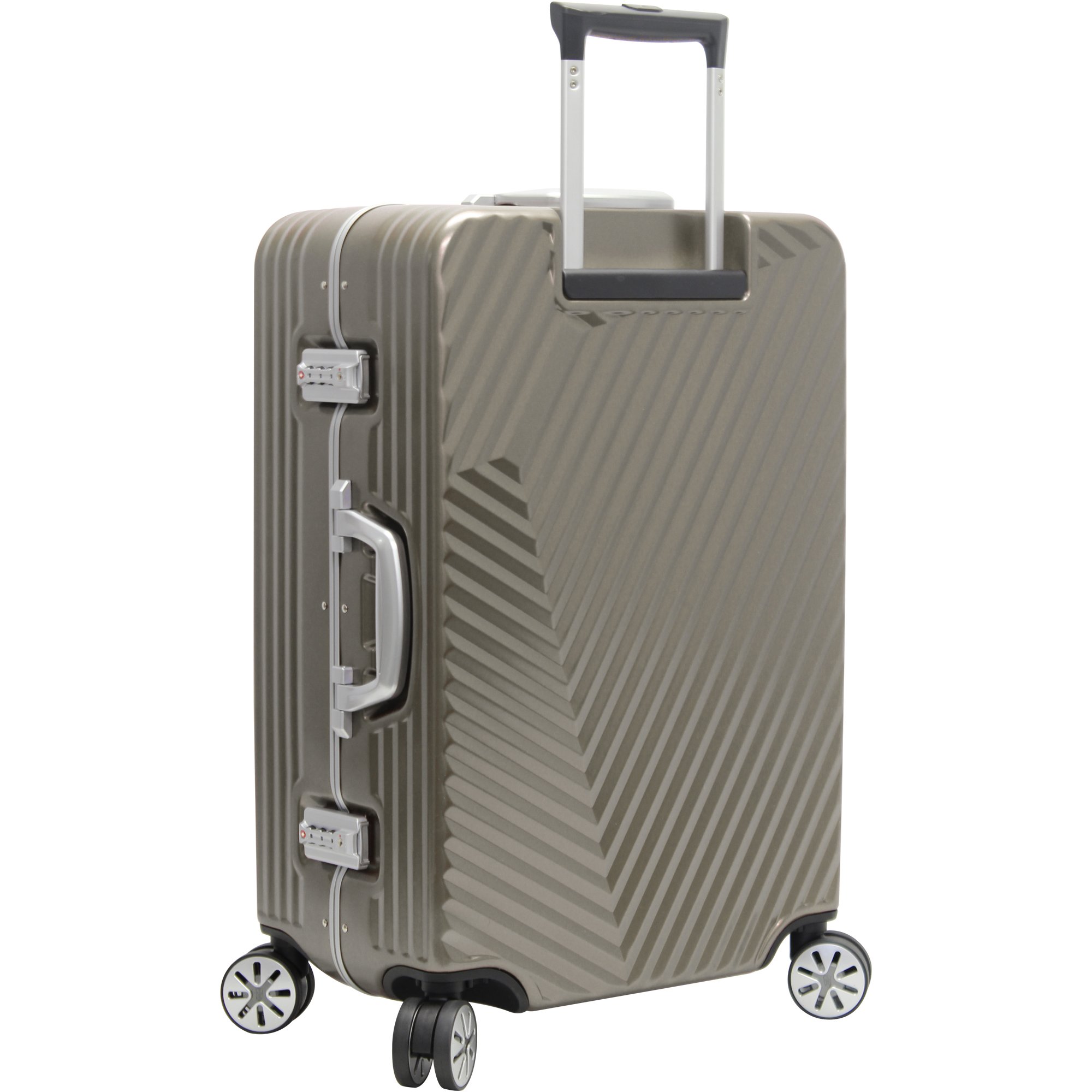 Buy Andiamo Elegante Suitcase With Builtin TSA Lock Zipperless 24 Inch
