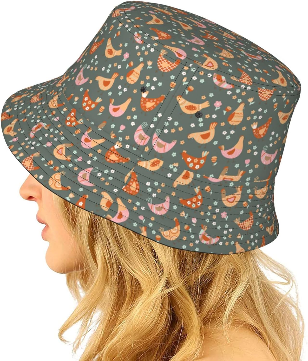 Cute Bucket Hat Summer Beach Travel Sun Hat Packable Fisherman Cap for Men Women - Image 6