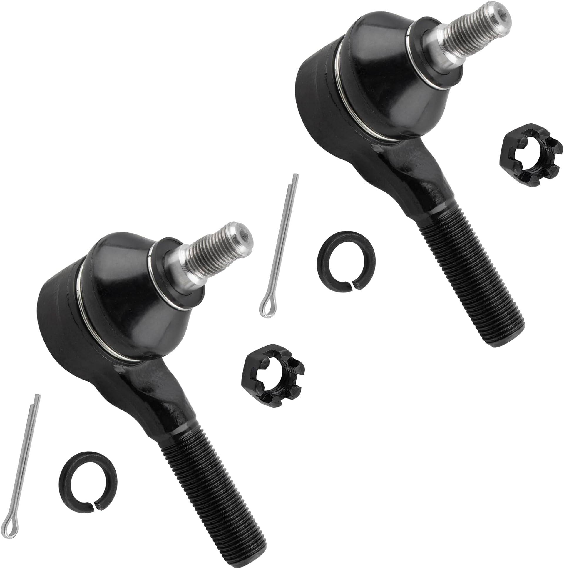 2Pcs Front Outer Tie Rod End Links Driver and Passenger Side Fit For Chrysler Conquest For Dodge D50 / Power Ram 50 / Raider/Ram 50, For Mitsubishi Mighty Max/Montero Replace# ES2246