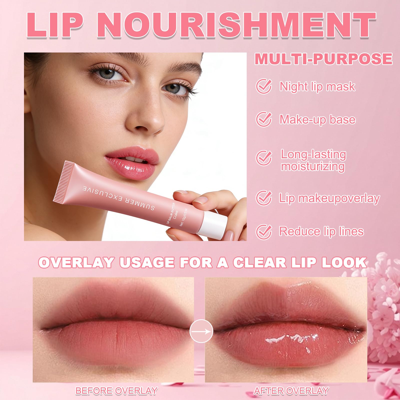 Sommer-Lippenbalsam-Butter als Lippenpflege-Geschenk für Frauen oder