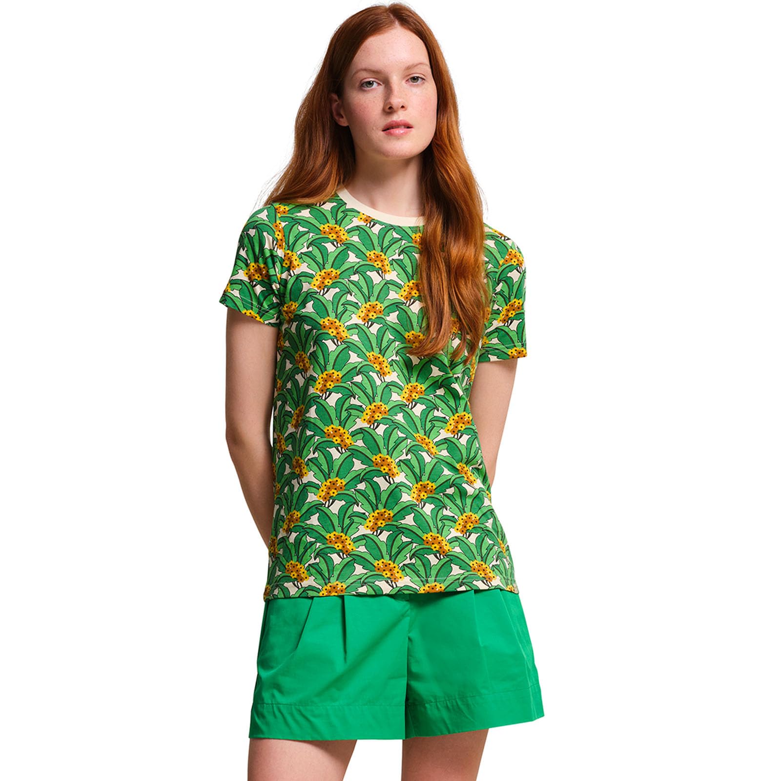 Regatta Women's Green Tropical Orla Kiely T-Shirt Size 14