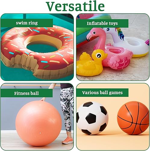 Miniatura 6 de Paquete de 20 agujas de bomba de aire resistentes que no se rompen, agujas de inflado de bomba doradas, compatibles con bombas manuales y eléctricas