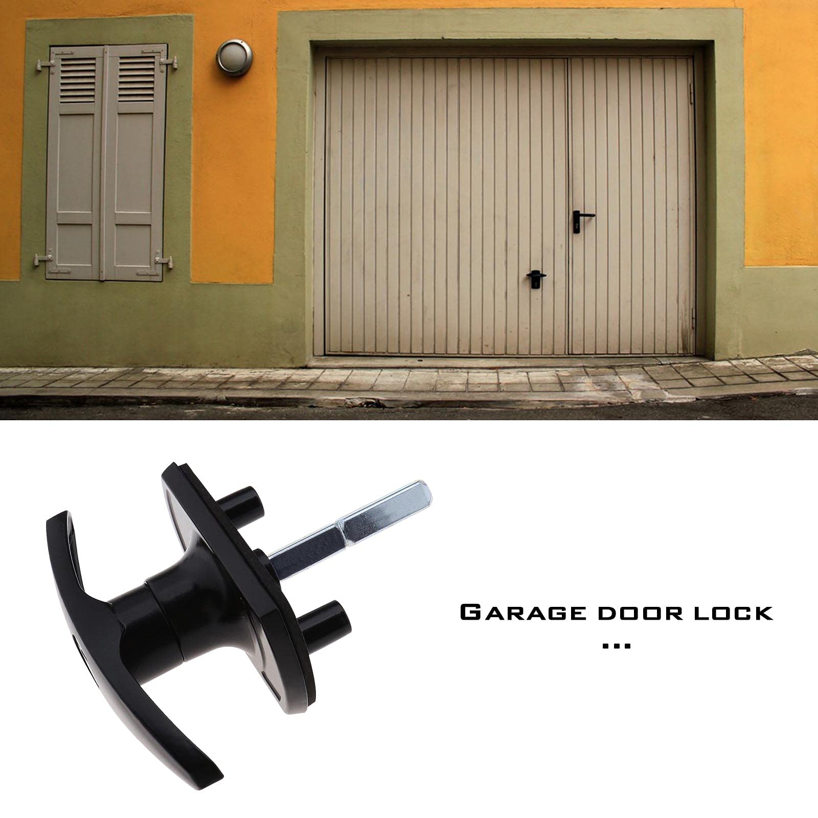 The Lord of the Tools Serratura per porta del garage, 18 mm, con barra a T, albero da 50 mm, compatibile con porta del garage Cardale Henderson Merlin