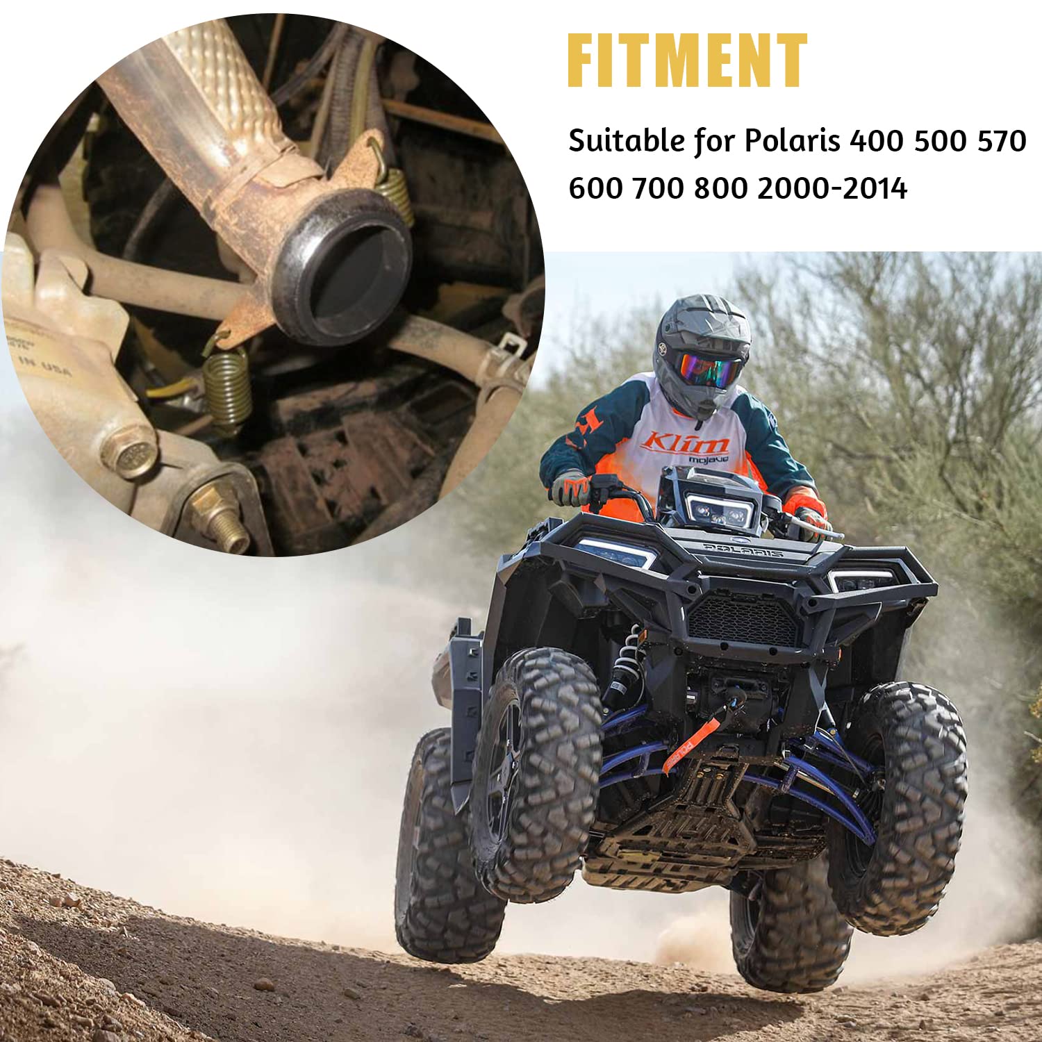 Motoforti Lot De 4 Ressorts D'échappement Pour VTT Polaris Sportsman