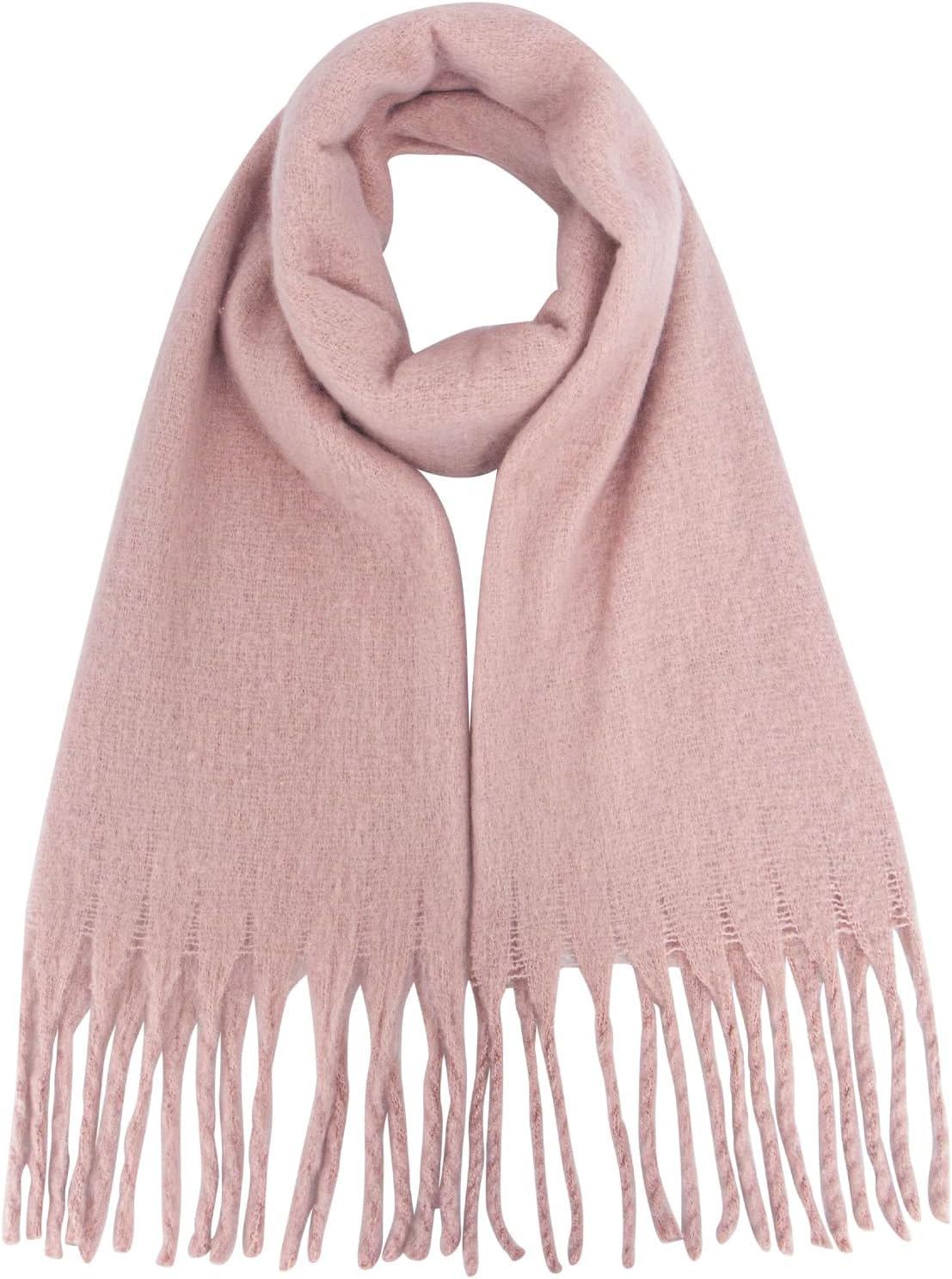 MissShorthair Thick Scarf Big Chunky Colorful Blanket Fluffy Soft Scarves Winter — Style 1