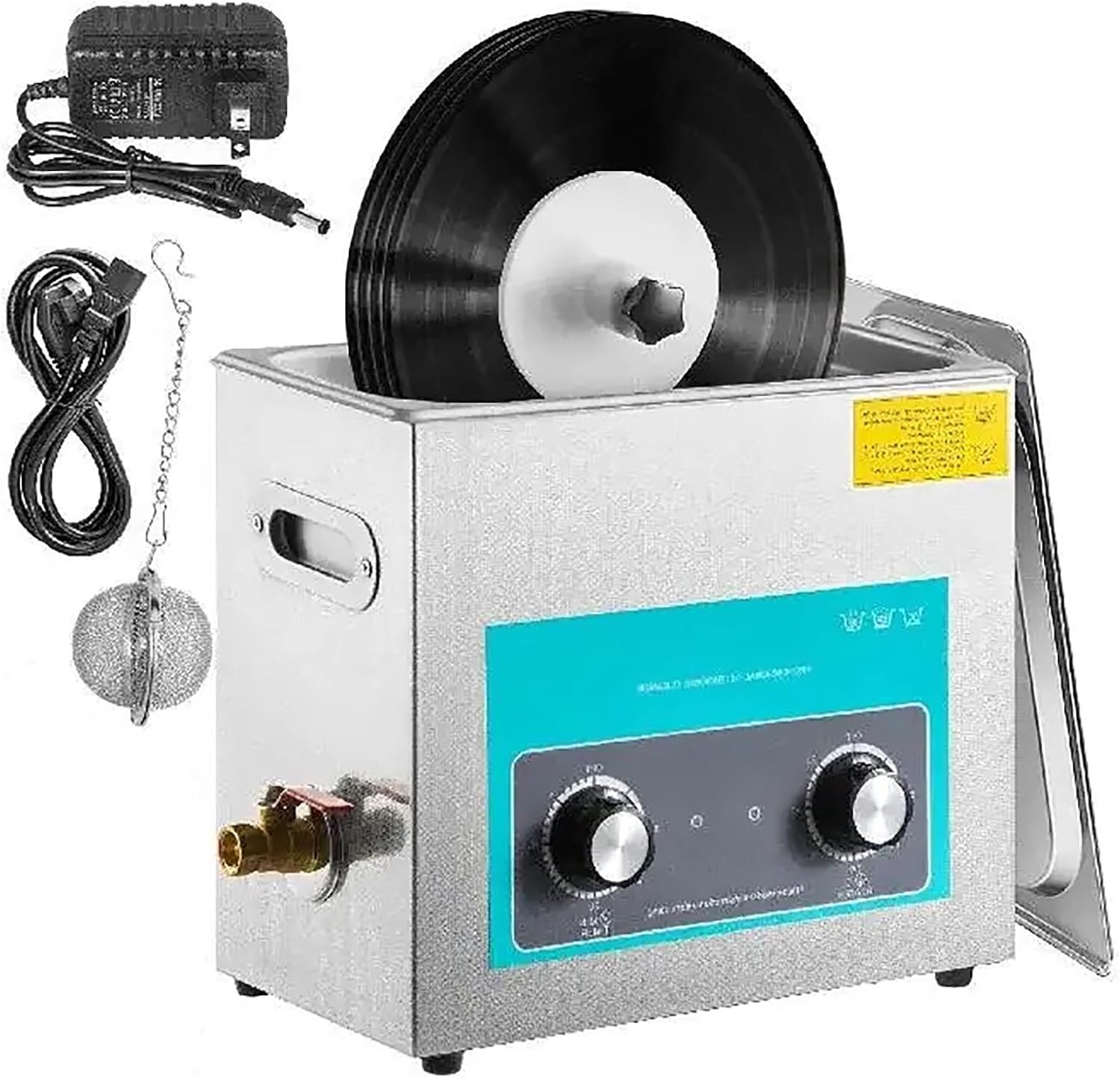 6L Ultrasonic Vinyl Record Cleaner with Drying Rack - Safe, No Damage, Home & Store Use, Efficient Cleaning for 180W Records, Preserve Your Music Collection