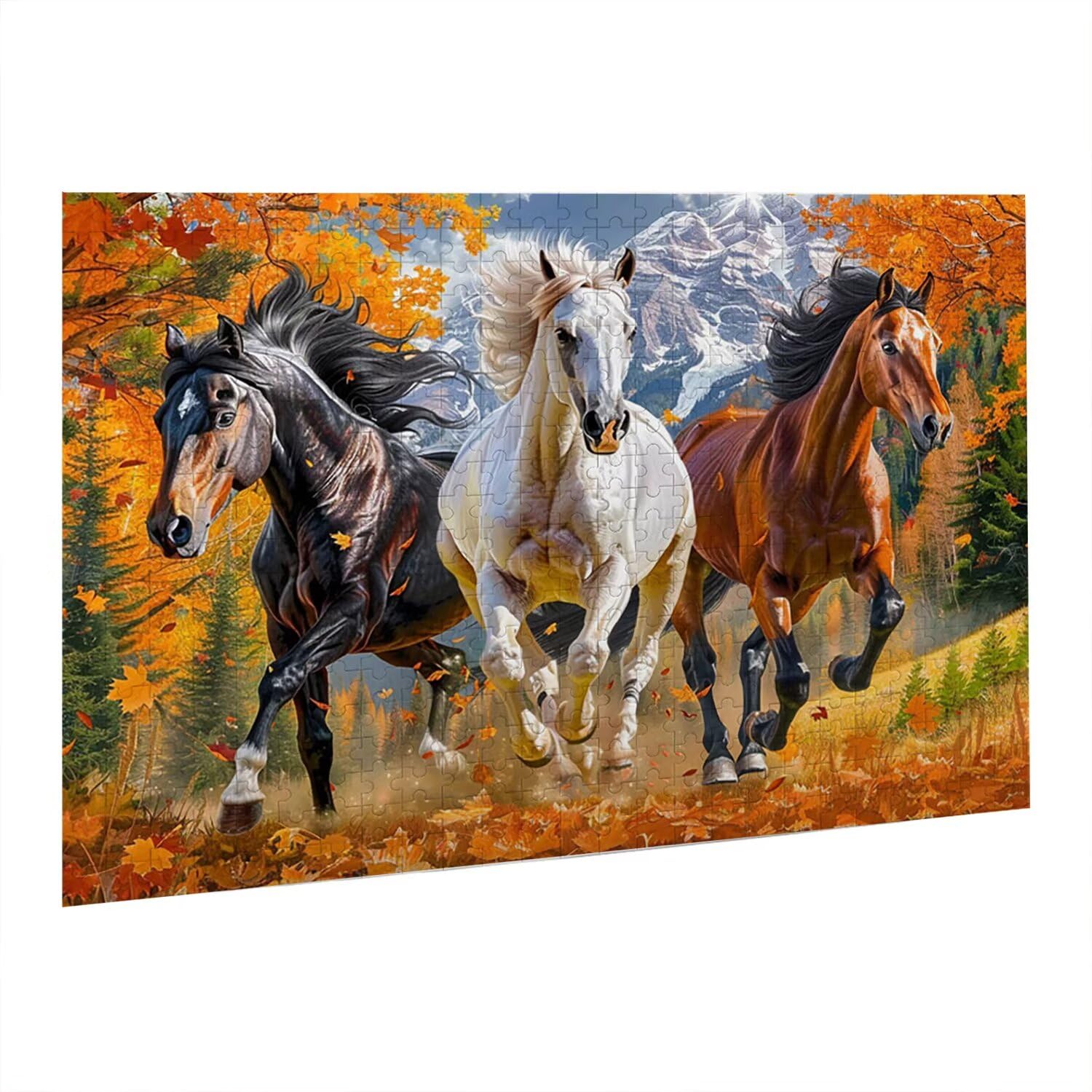 Jigsaw Puzzle, 5000 Pezzi Puzzle Classici, Animali Puzzle Rilassamento Intelligence, Mpossibile Difficile Puzzle Impegnativo per Adulti Puzzle Gioco Familiare, Regalo per Amore Amico Cavallo fr0-949