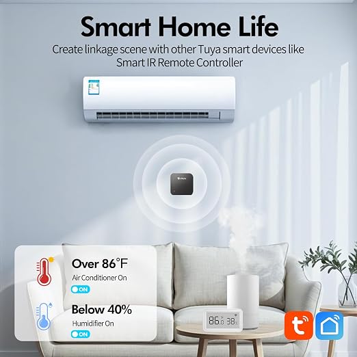 Termómetro higrometro WiFi eMylo, humedad y temperatura miniatura 3