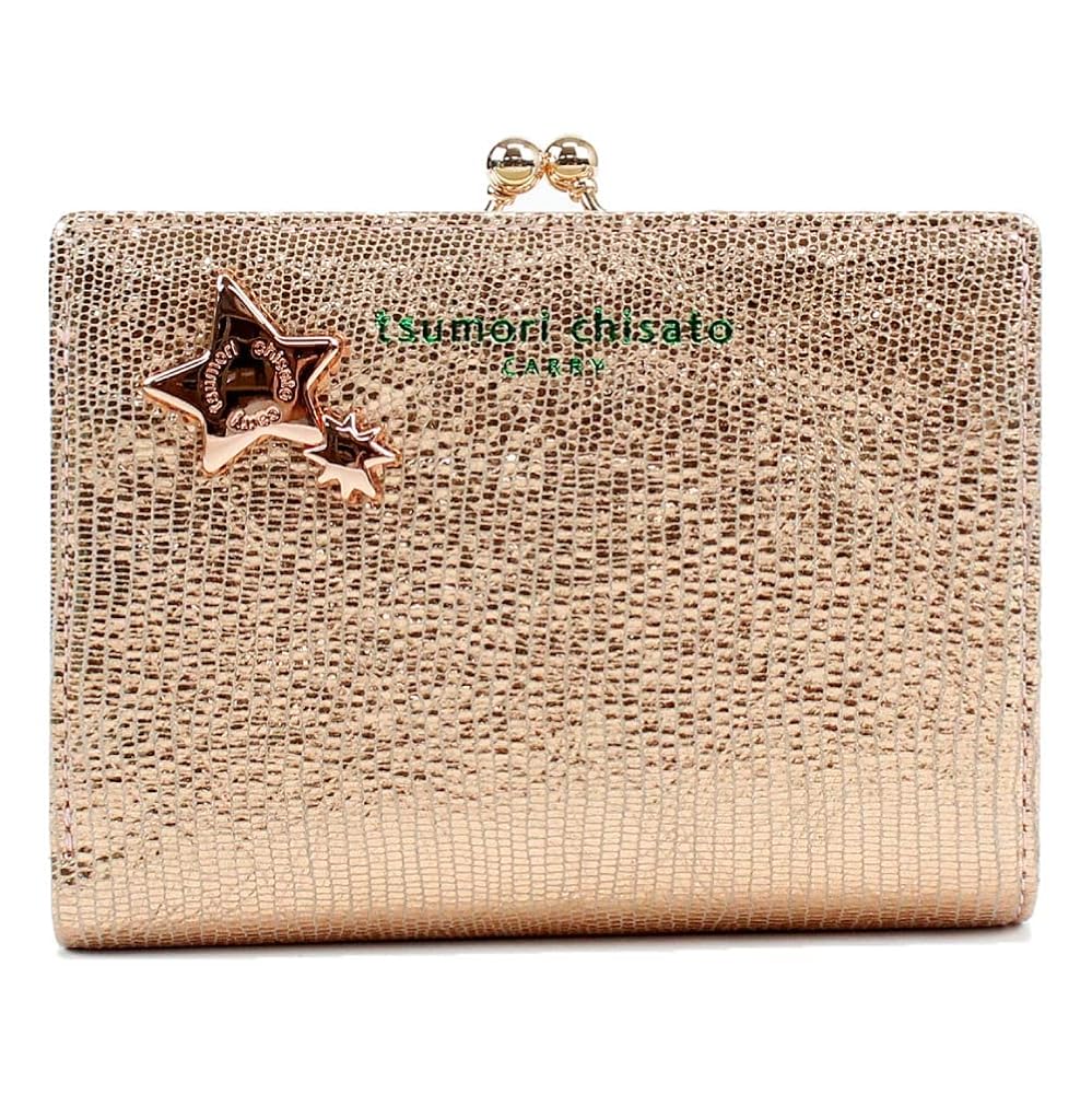 ツモリチサト　がま口財布　ベージュ TSUMORI CHISATO 最大P+16% ツモリチサト 財布 二つ折り財布 折