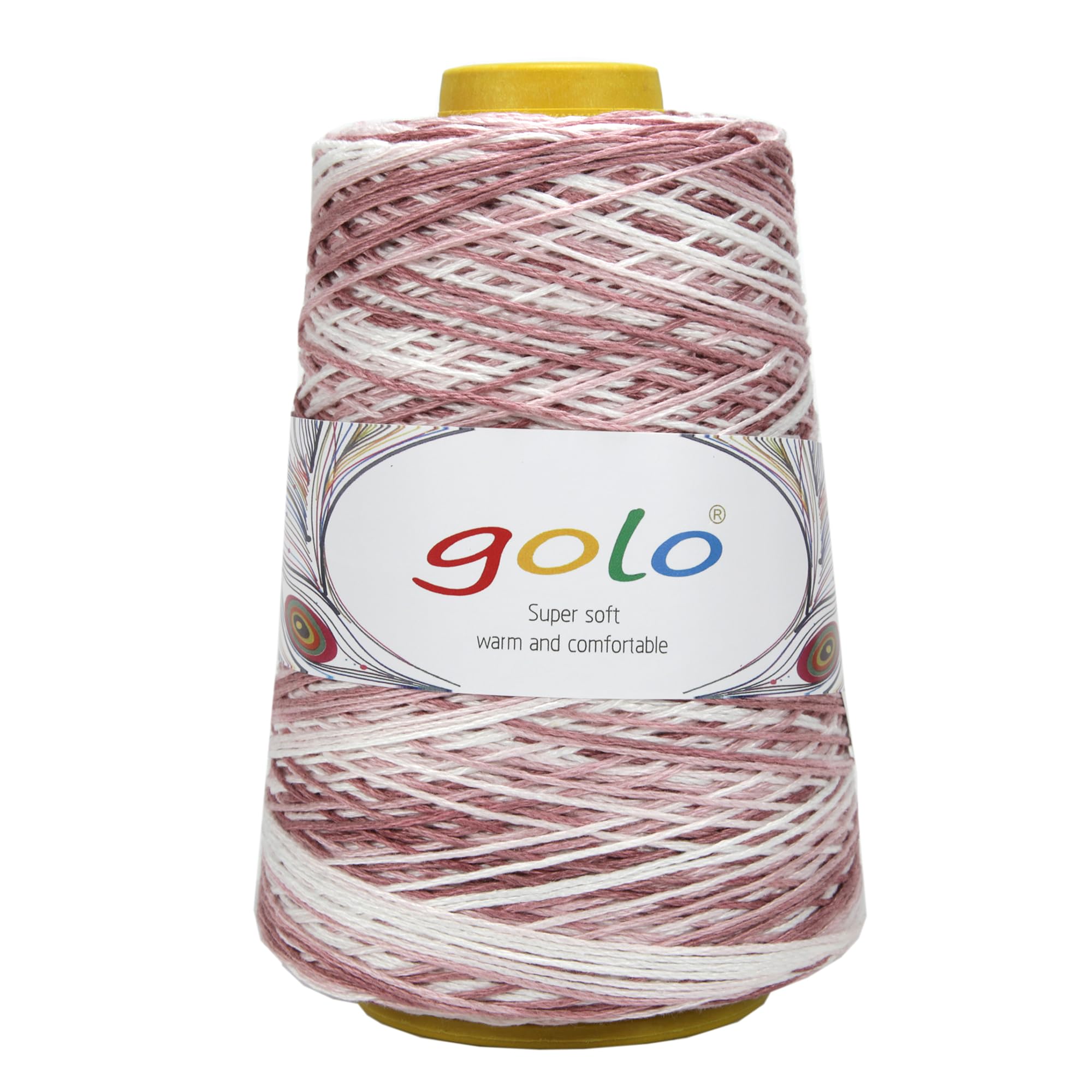 golo Dishcloth Cotton Yarn Cone, 250g 500m, 100% Cotton Yarn for Crochet, Knitting and Weaving — image 1