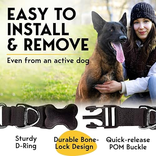 Miniatura 5 de Collar de punta para perros  Collar de estrangulamiento sin tirones para perros, collar ajustable de liberación rápida para perros pequeños,