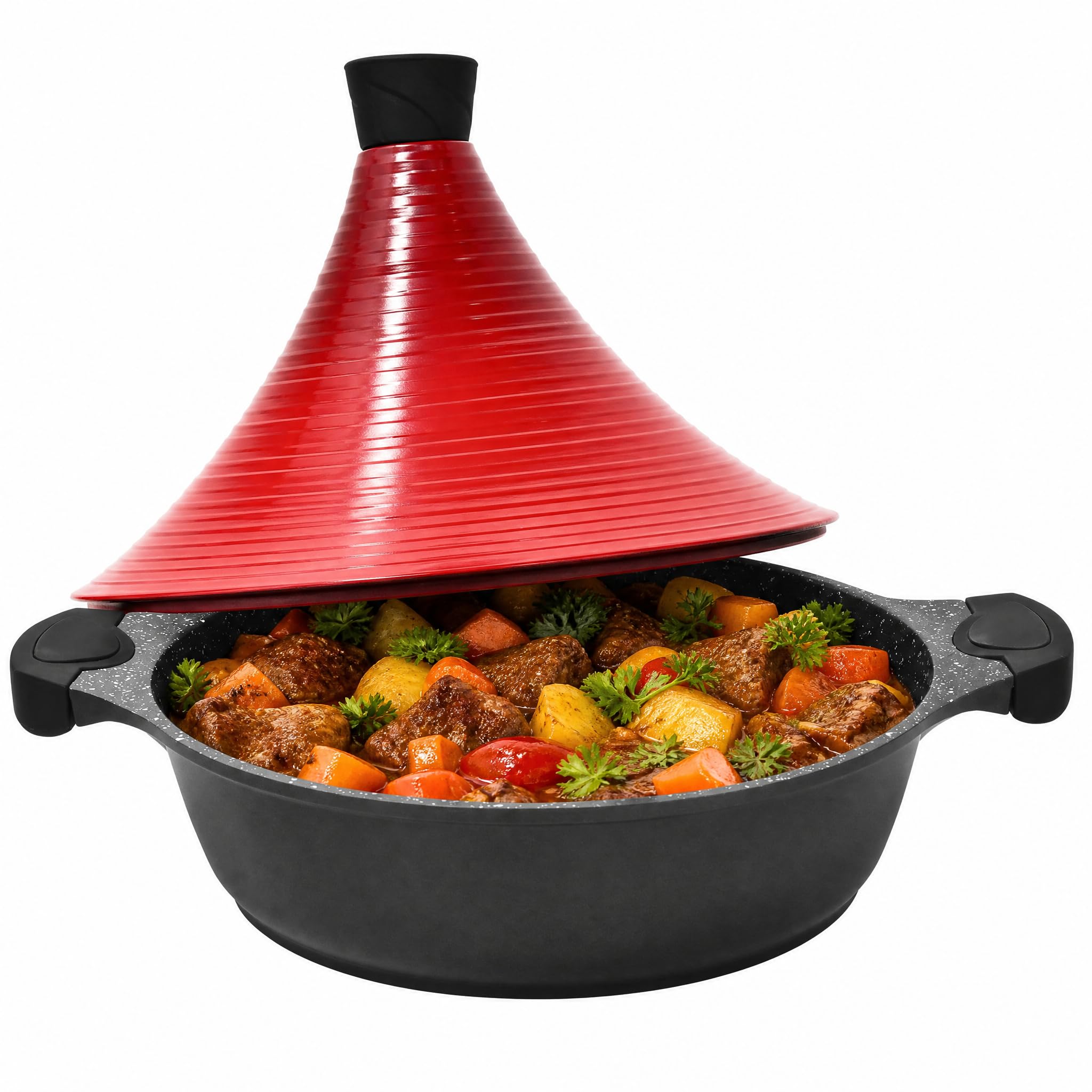Joejis Kitchen Aluminium Tagine Cooking Pot - Red