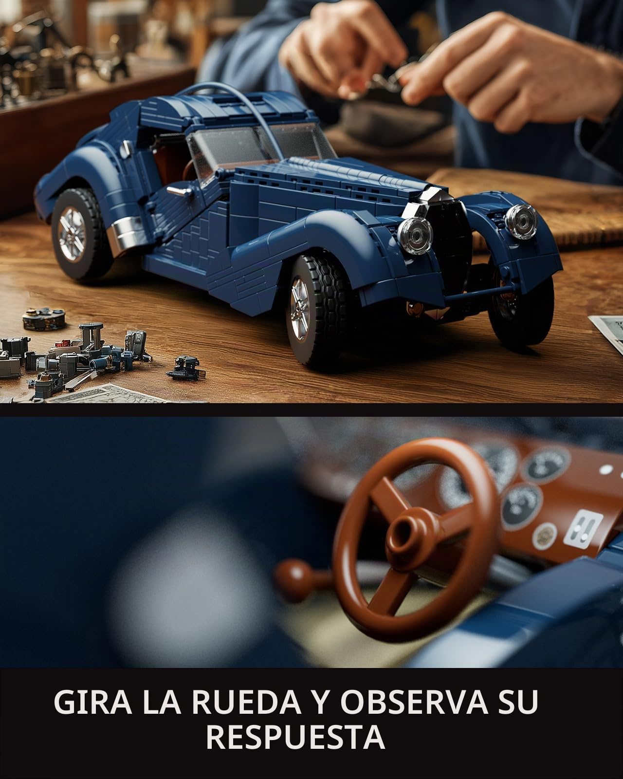 Nifeliz Kit de Maqueta de Coche, Coche Deportivo a Escala 1:14 para Construir, Regalo para Hombres y Mujeres, Decoración para el Hogar y Oficina (1127 Piezas, NF10320)